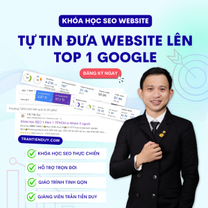 khóa học seo google trần tiến duy